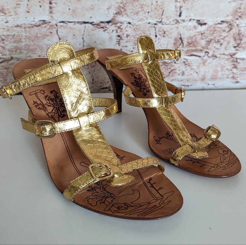 Dolce Vita Gold Strappy Sandals